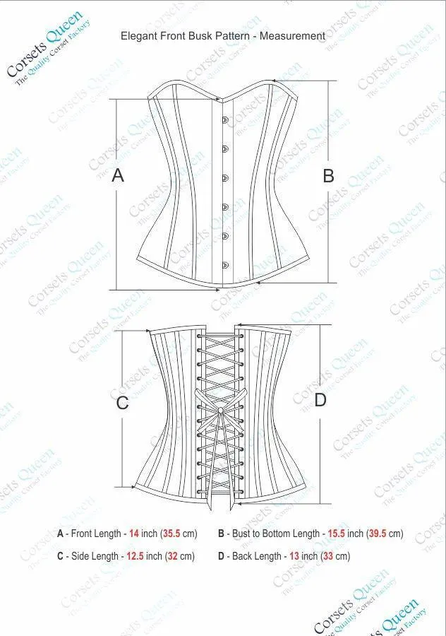Karolina Satin Gothic Overbust Corset
