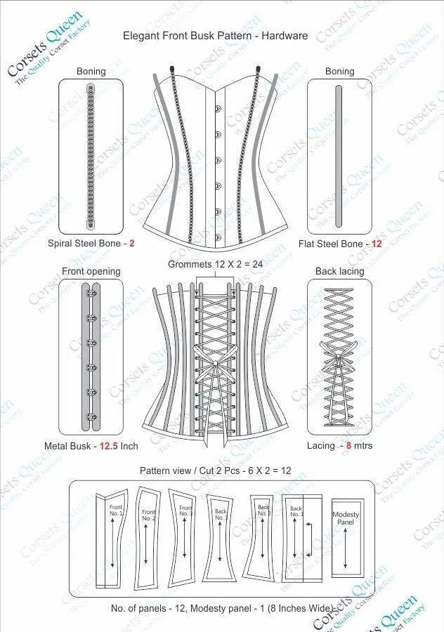 Karolina Satin Gothic Overbust Corset