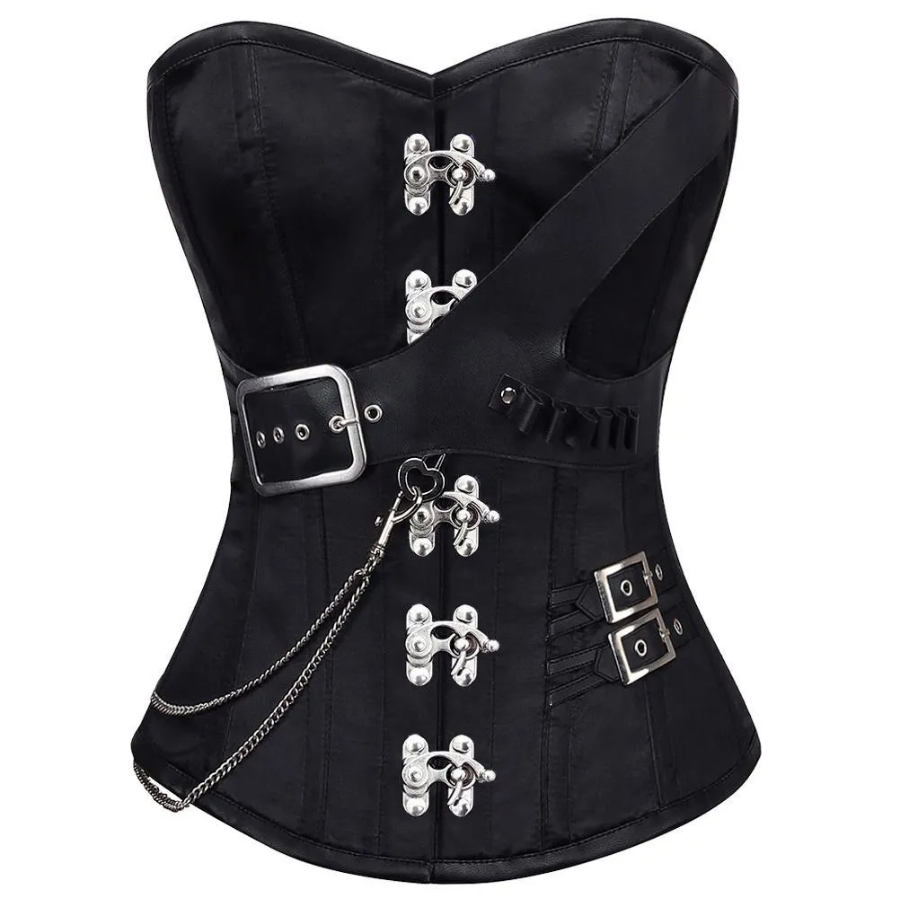 Karolina Satin Gothic Overbust Corset