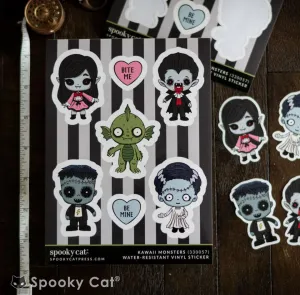 Kawaii Monsters Vinyl Sticker Sheet