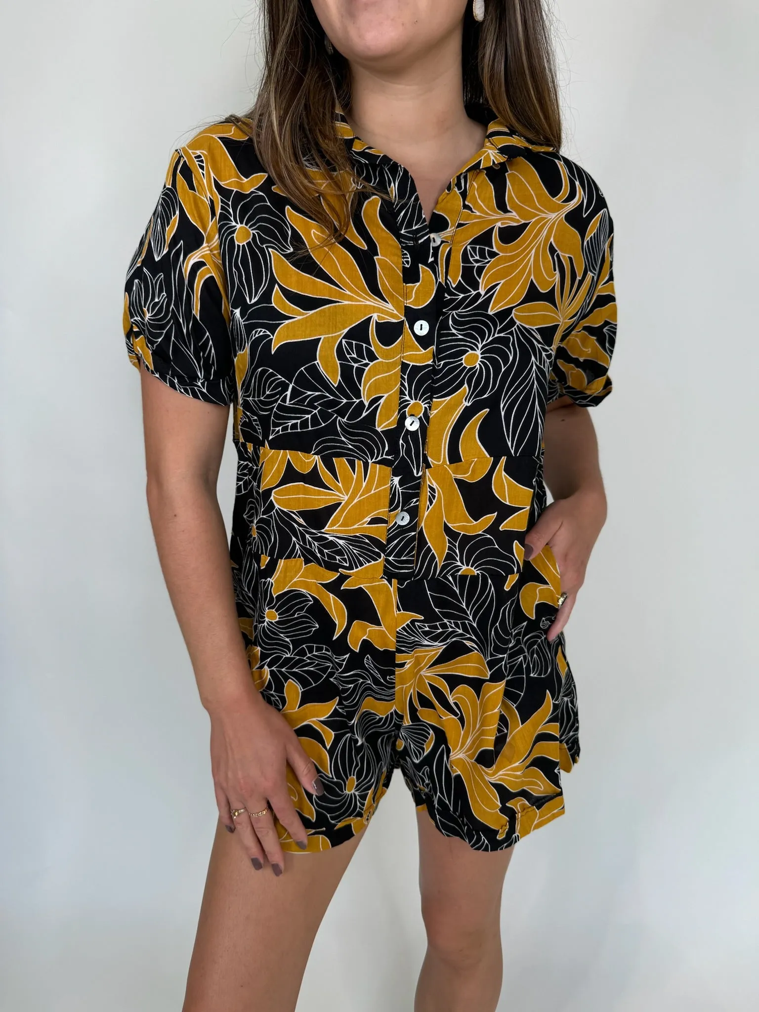 Khush Caraiva Romper Tropical Black