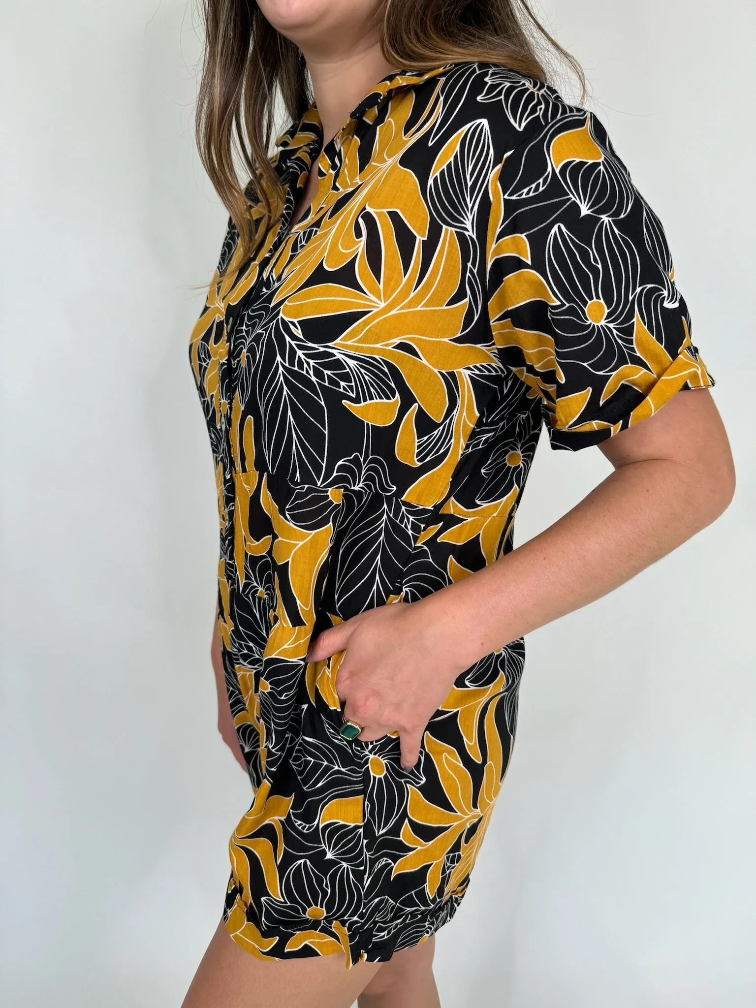 Khush Caraiva Romper Tropical Black