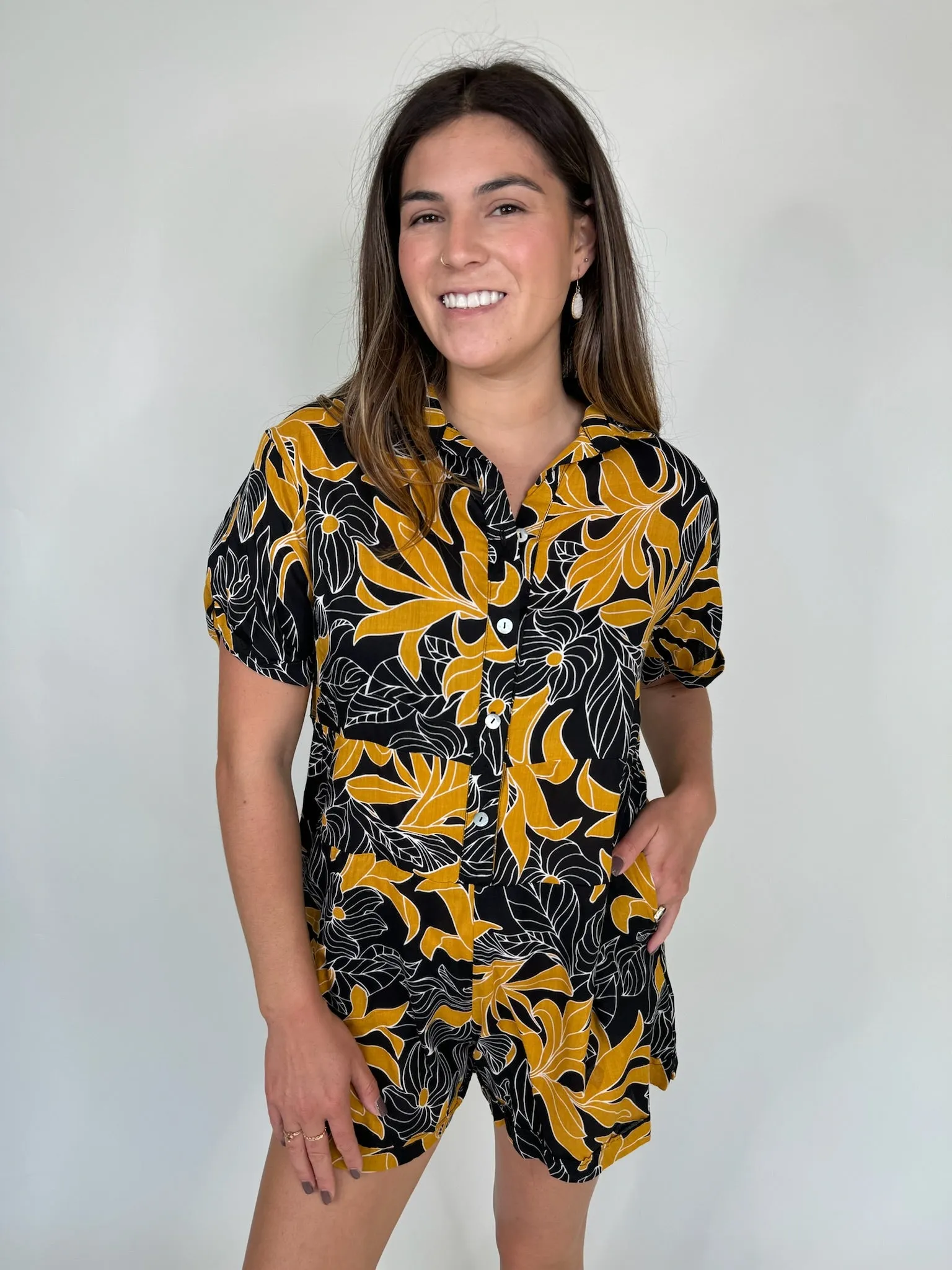 Khush Caraiva Romper Tropical Black