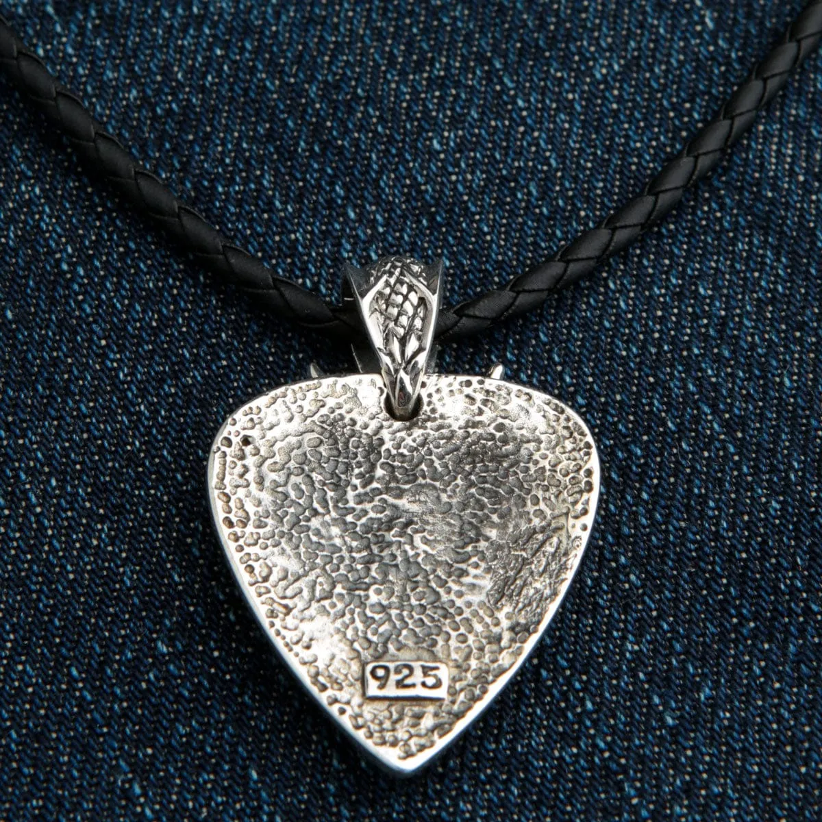 Knight Garnet Sterling Silver Dragon Pendant