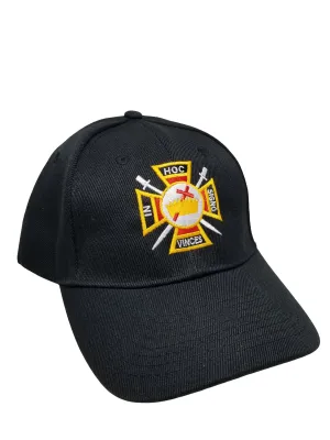 Knights Templar Mason Baseball Cap Freemason Adjustable Black Lodge Hat Mens