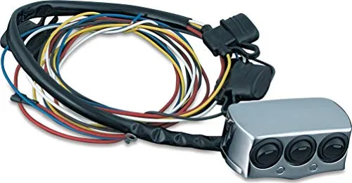 Kuryakyn 7803 Motorcycle Accessory Switch for Master Cylinder Reservoir Cover, Chrome