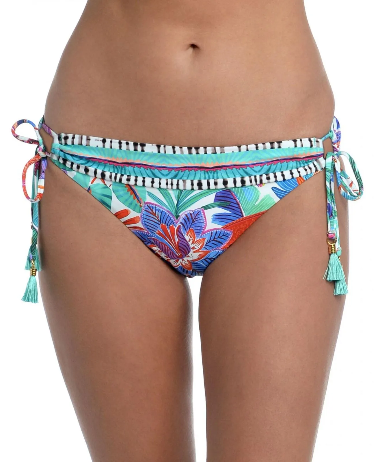 La Blanca Women's Tropics Tassel-Tie Bikini Bottoms LB2LA94