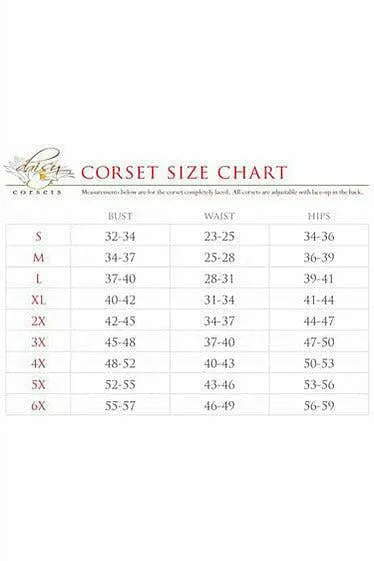 Lavish Black Underbust Zipper Corset