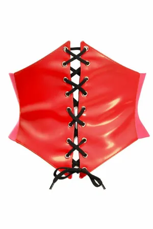Lavish Red Patent Corset Belt Cincher