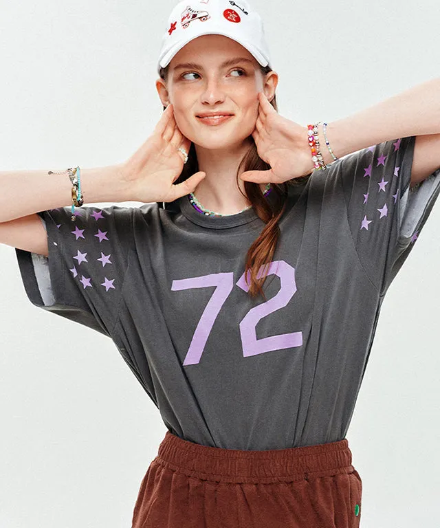 LE SONNET 72 Stars T-shirts - Grey
