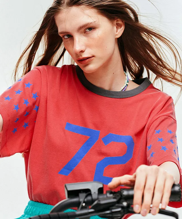 LE SONNET 72 Stars T-shirts - Red