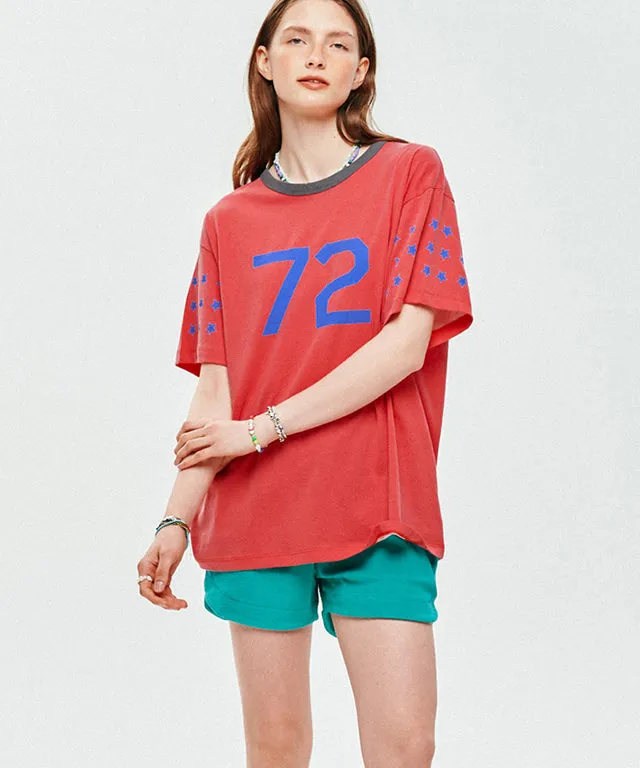 LE SONNET 72 Stars T-shirts - Red
