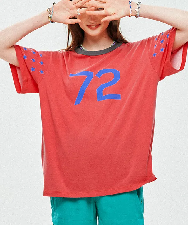 LE SONNET 72 Stars T-shirts - Red