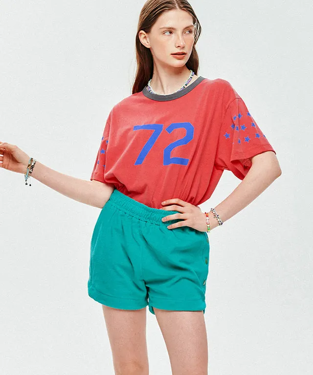LE SONNET 72 Stars T-shirts - Red