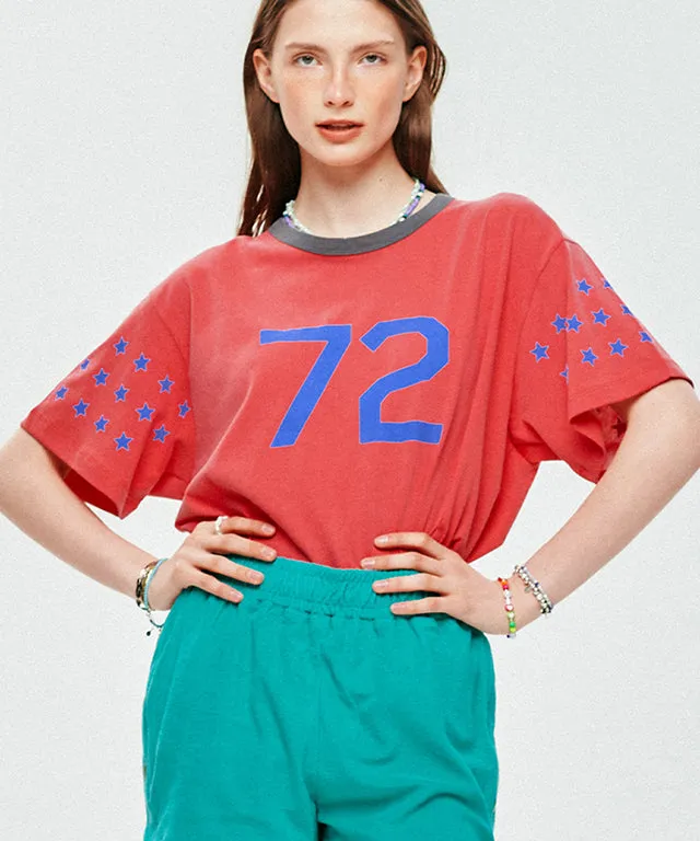 LE SONNET 72 Stars T-shirts - Red