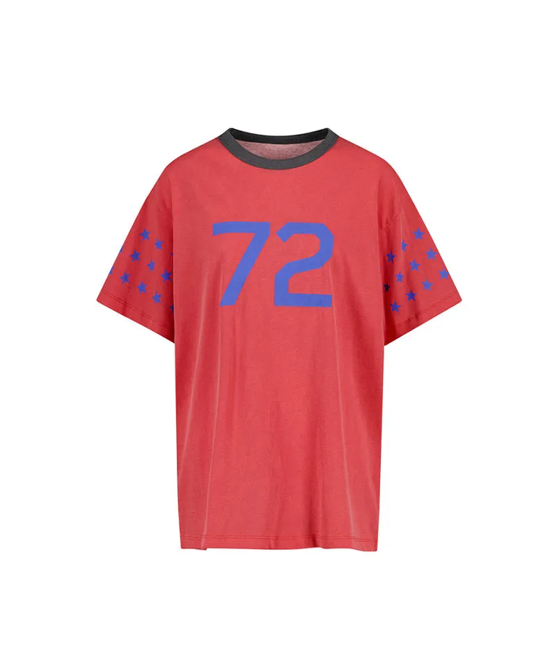 LE SONNET 72 Stars T-shirts - Red