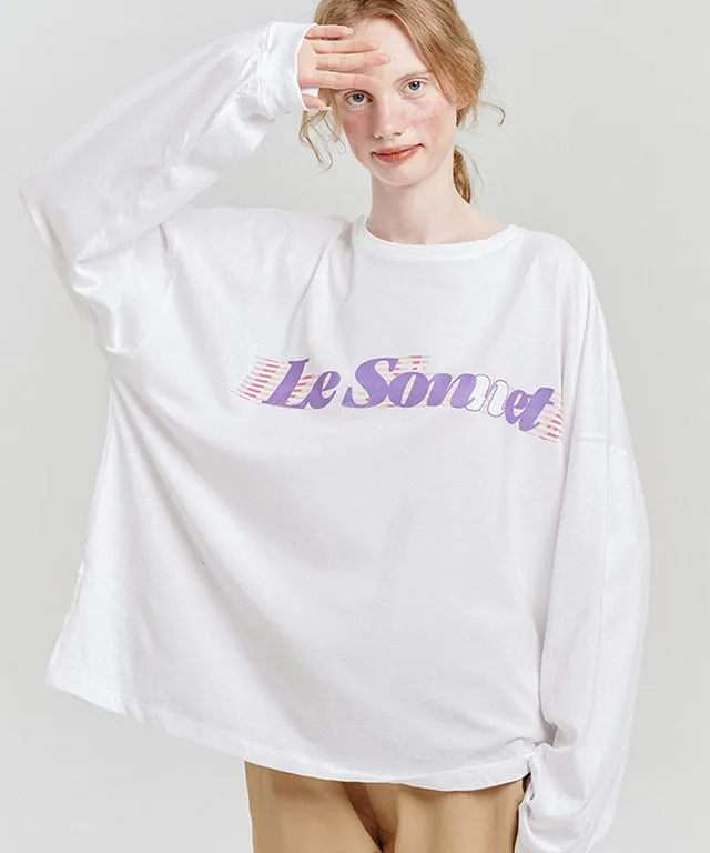 LE SONNET Basic Logo T - White