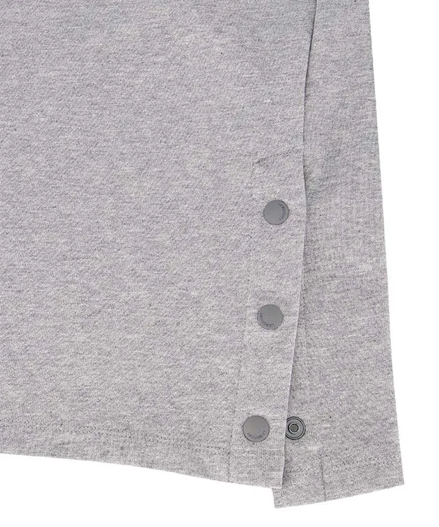 LE SONNET  Easy Fit Sweat Dress- Grey