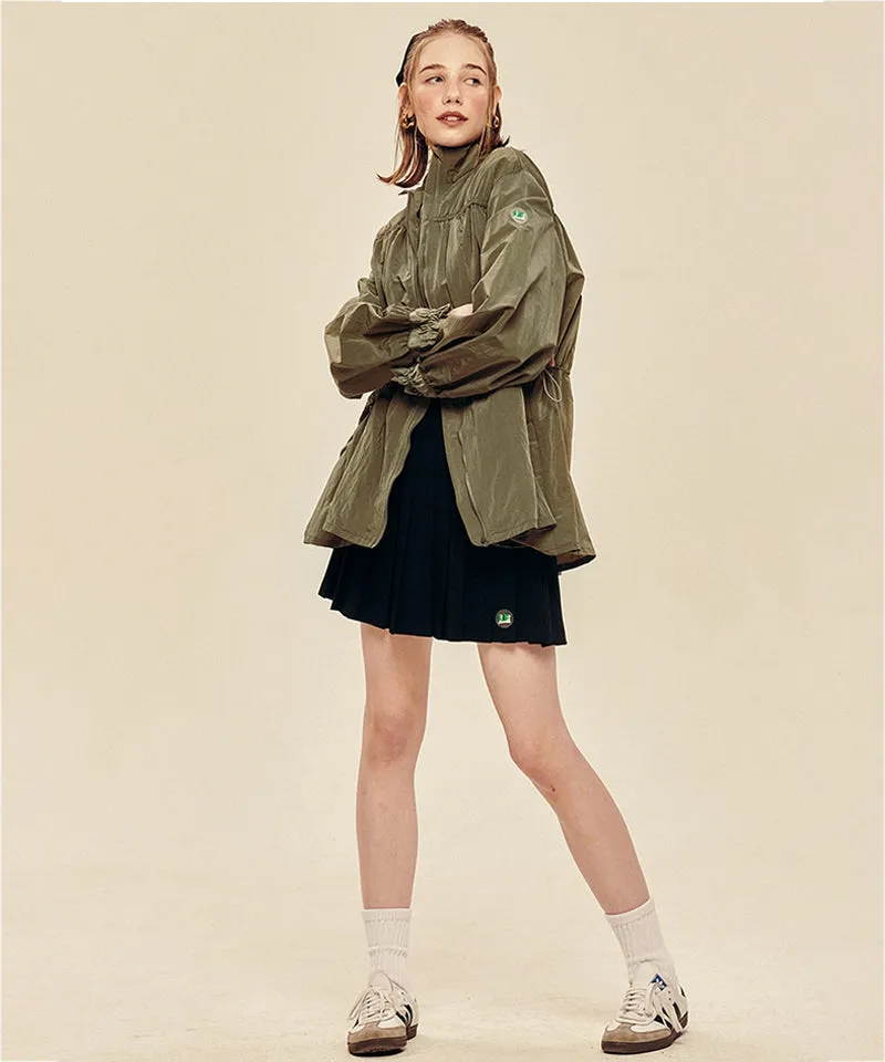 LE SONNET Romantic Windbreaker - Khaki