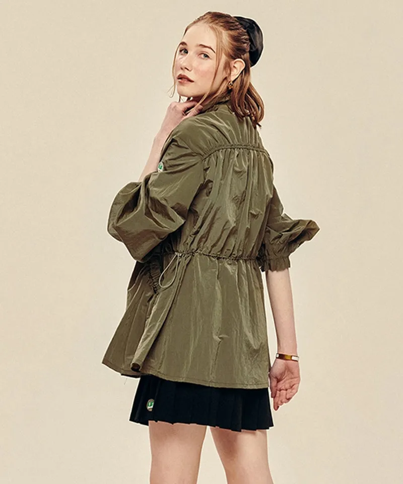 LE SONNET Romantic Windbreaker - Khaki