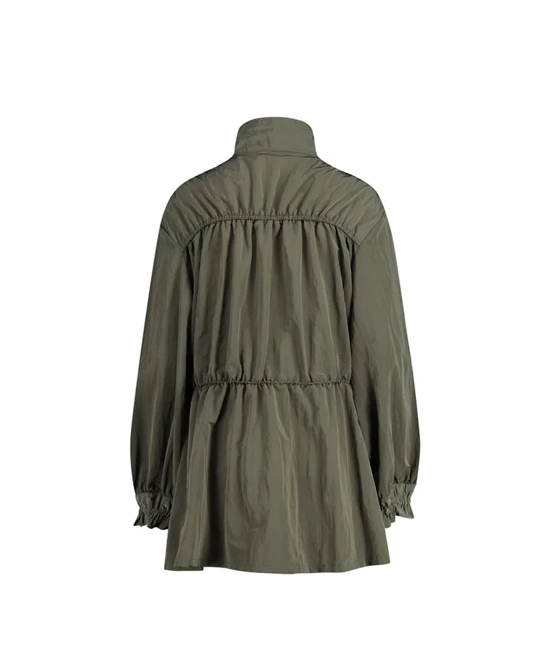 LE SONNET Romantic Windbreaker - Khaki
