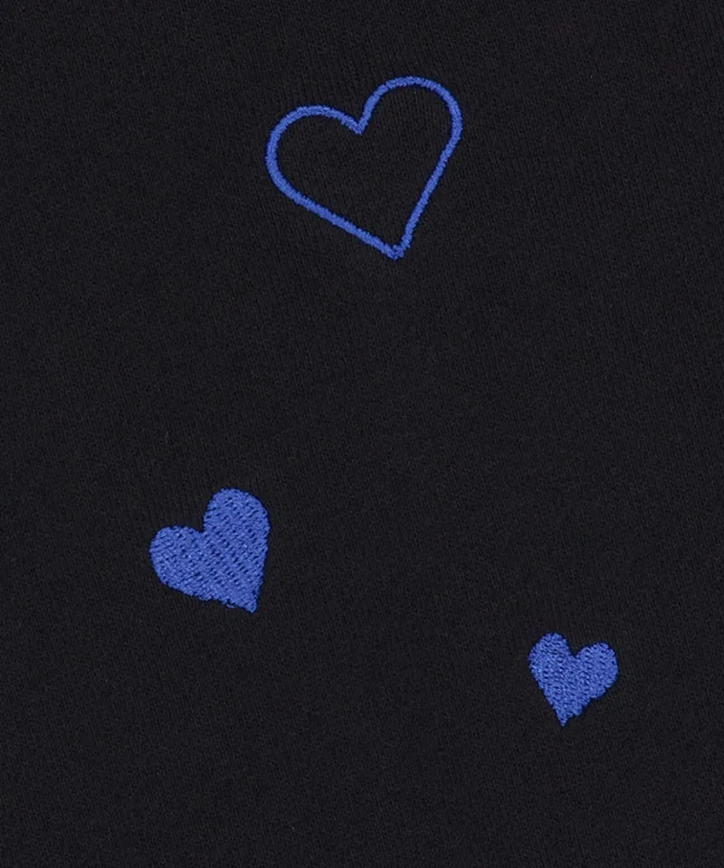 LE SONNET Two Hearts Sweatpants - Black