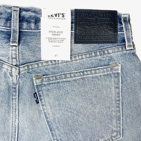 Levi's MADE &amp; CRAFTED Embroidered High Rise WesternFray Cheeky High Shorts