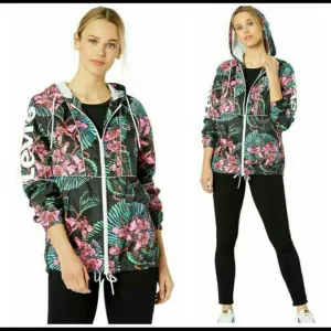LEVI'S Womens XL Windbreaker Zip Hoodie Jacket NWT