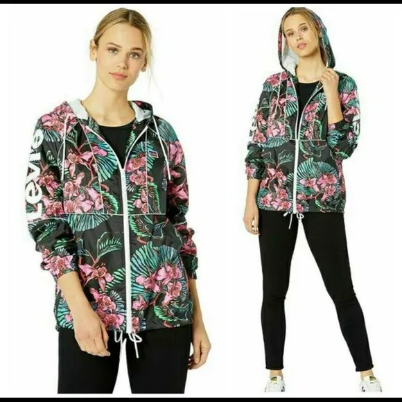 LEVI'S Womens XL Windbreaker Zip Hoodie Jacket NWT