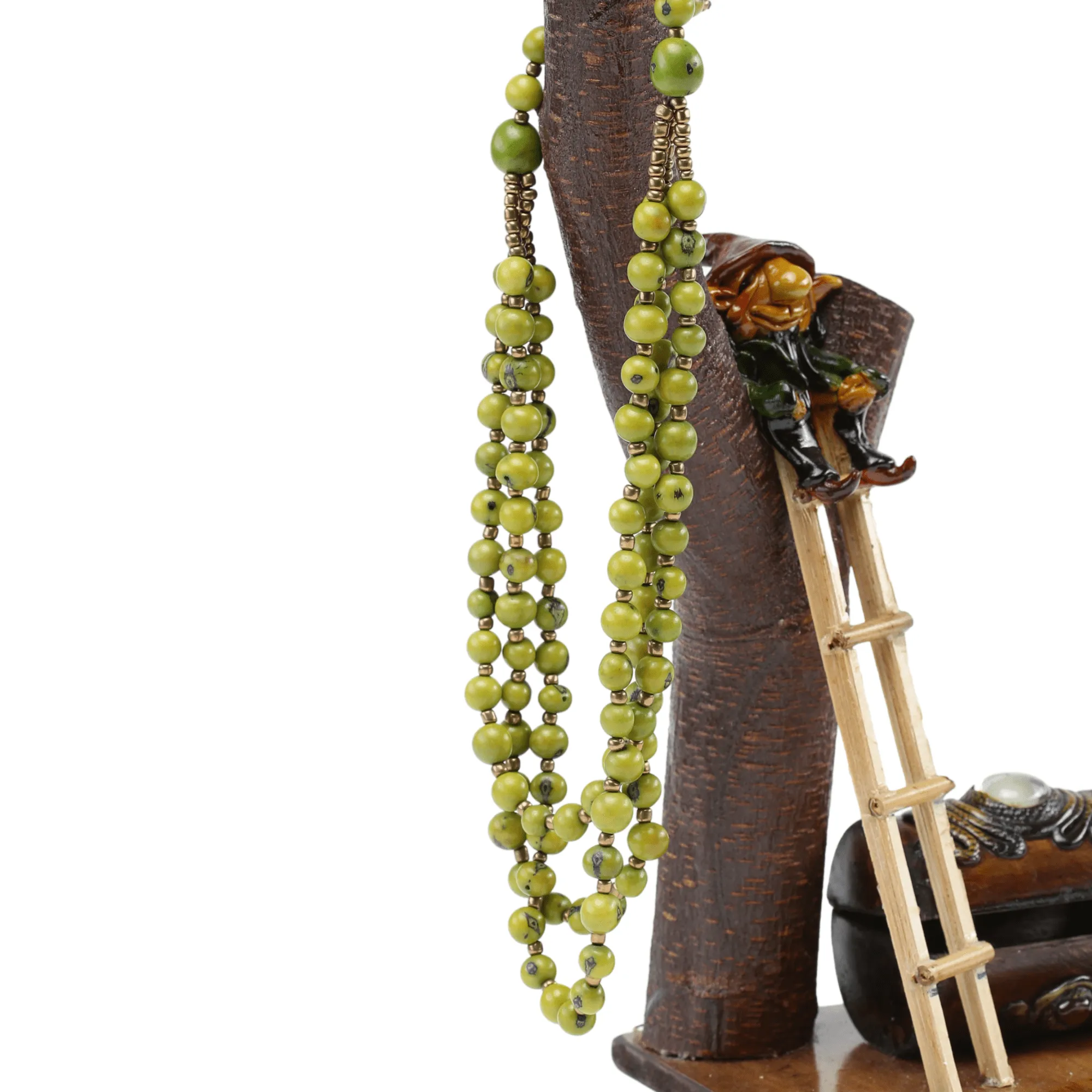 Lime Green Acai Bead Necklace