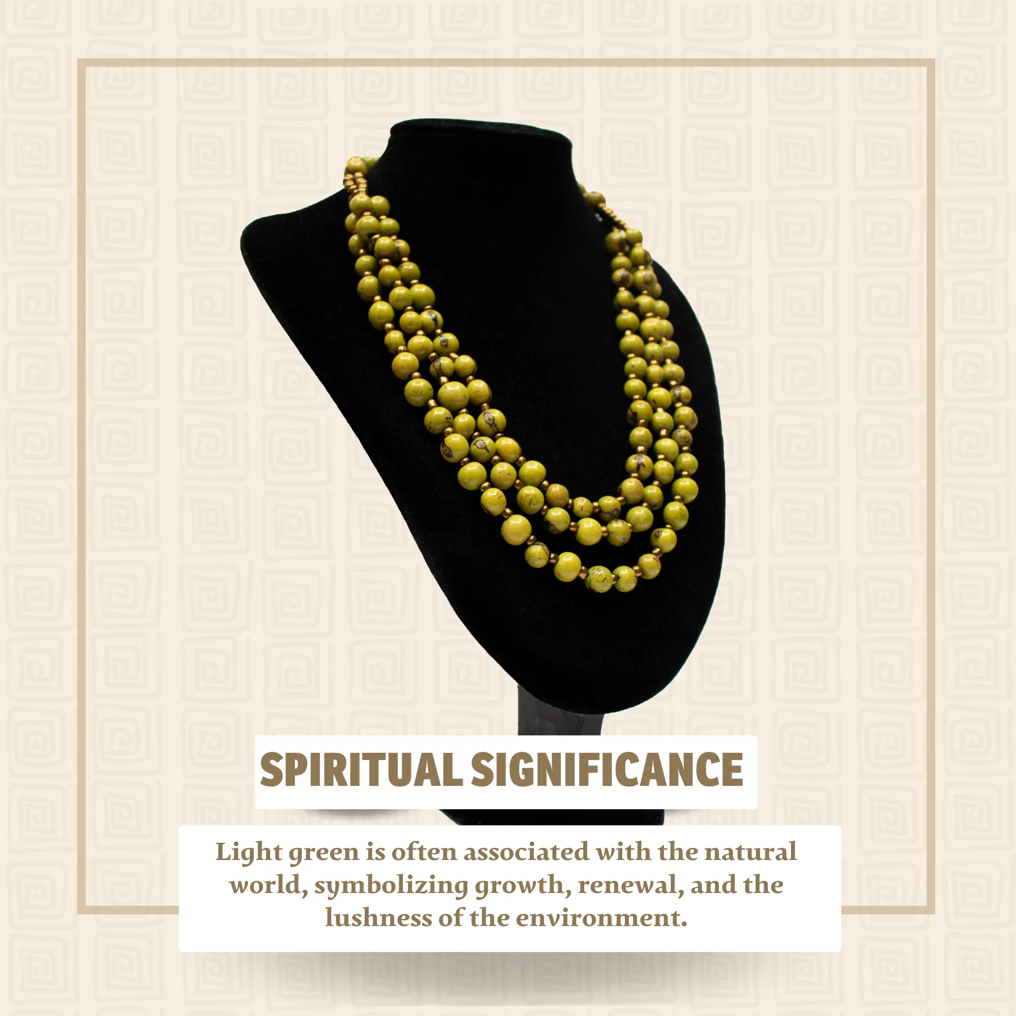 Lime Green Acai Bead Necklace