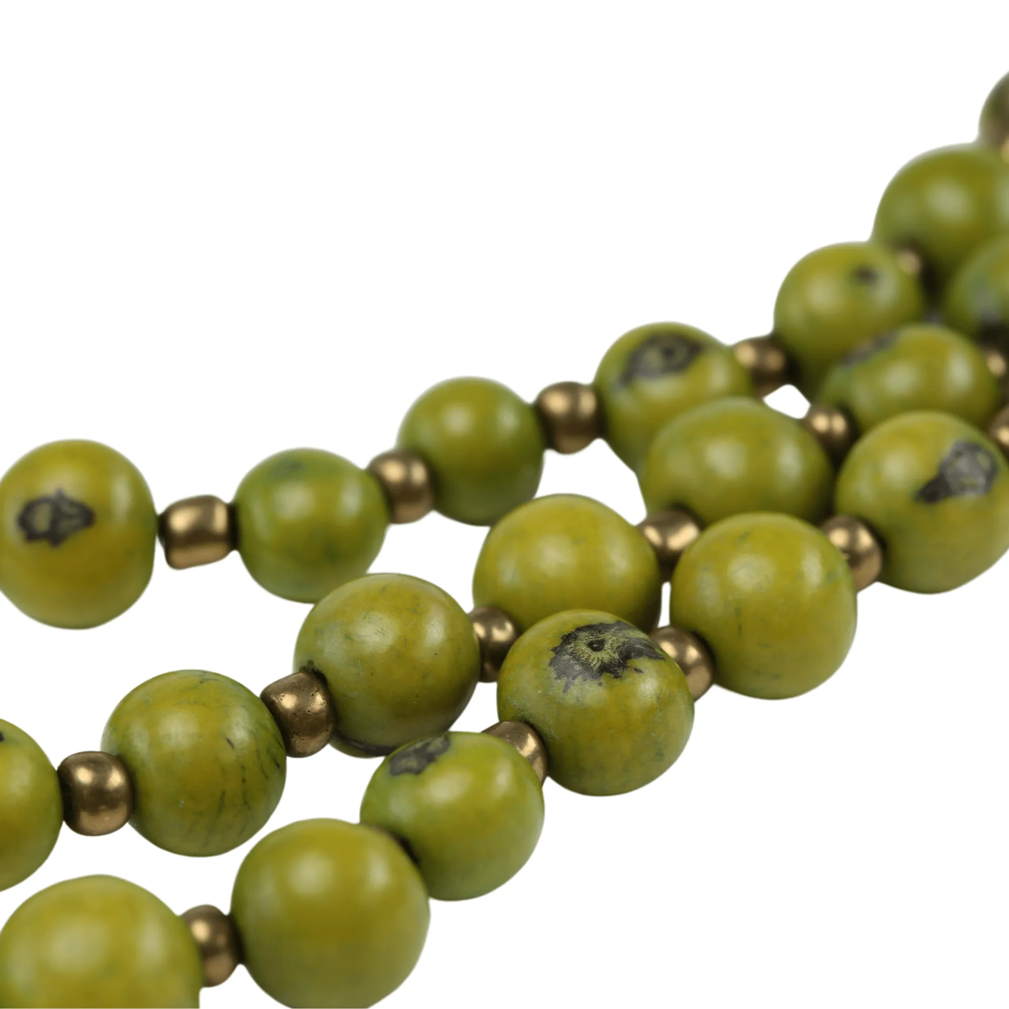 Lime Green Acai Bead Necklace