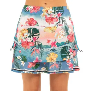 Lucky in Love Bloom Ruche Skort Long Length NWT