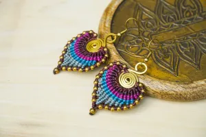 Lunar Nomad Micro Macrame Boho Earrings