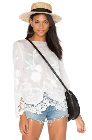 Mcgraw Embroidered Blouse | Black