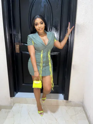 Military Vibe Dress