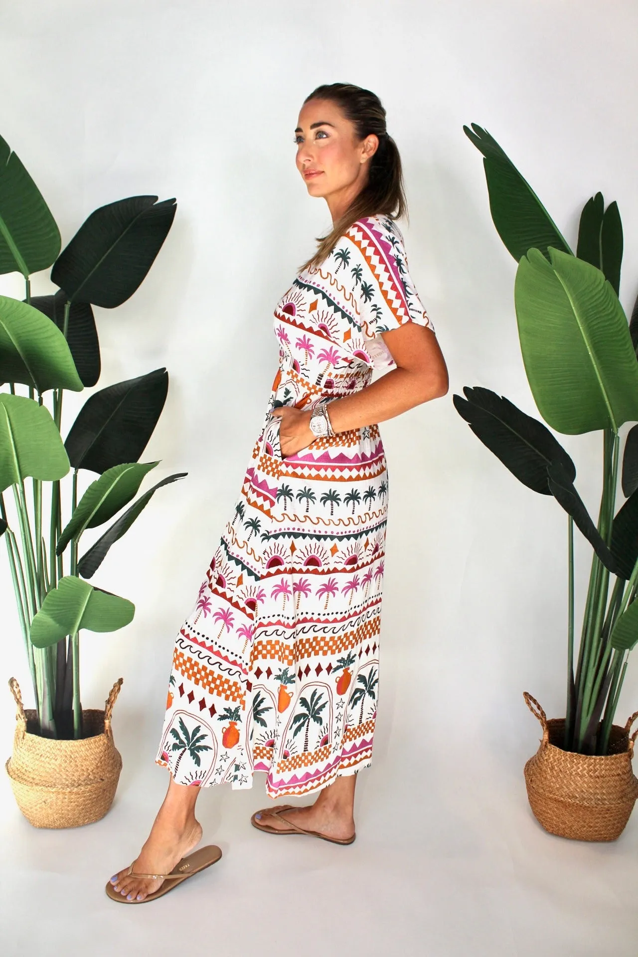 Mink Pink Eyona Midi Dress