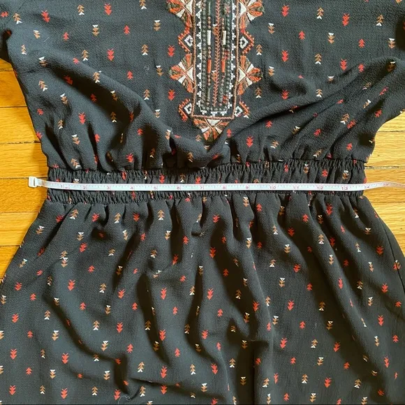Miss Me Embroidered Boho Dress, Bohemian Arrow Tribal Pattern