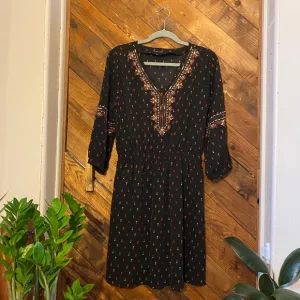 Miss Me Embroidered Boho Dress, Bohemian Arrow Tribal Pattern