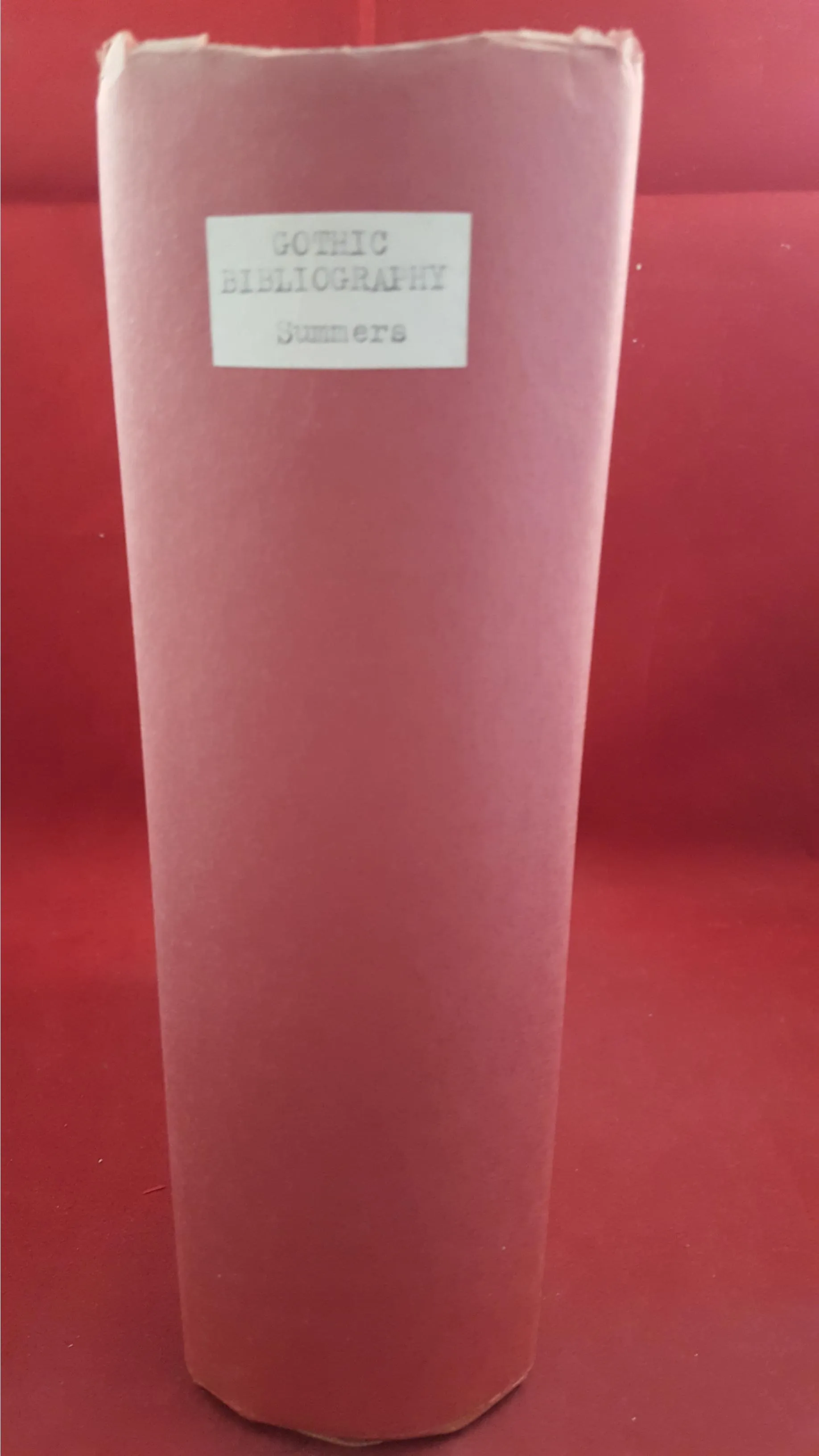 Montague Summers - A Gothic Bibliography, Fortune, 1941? Limited