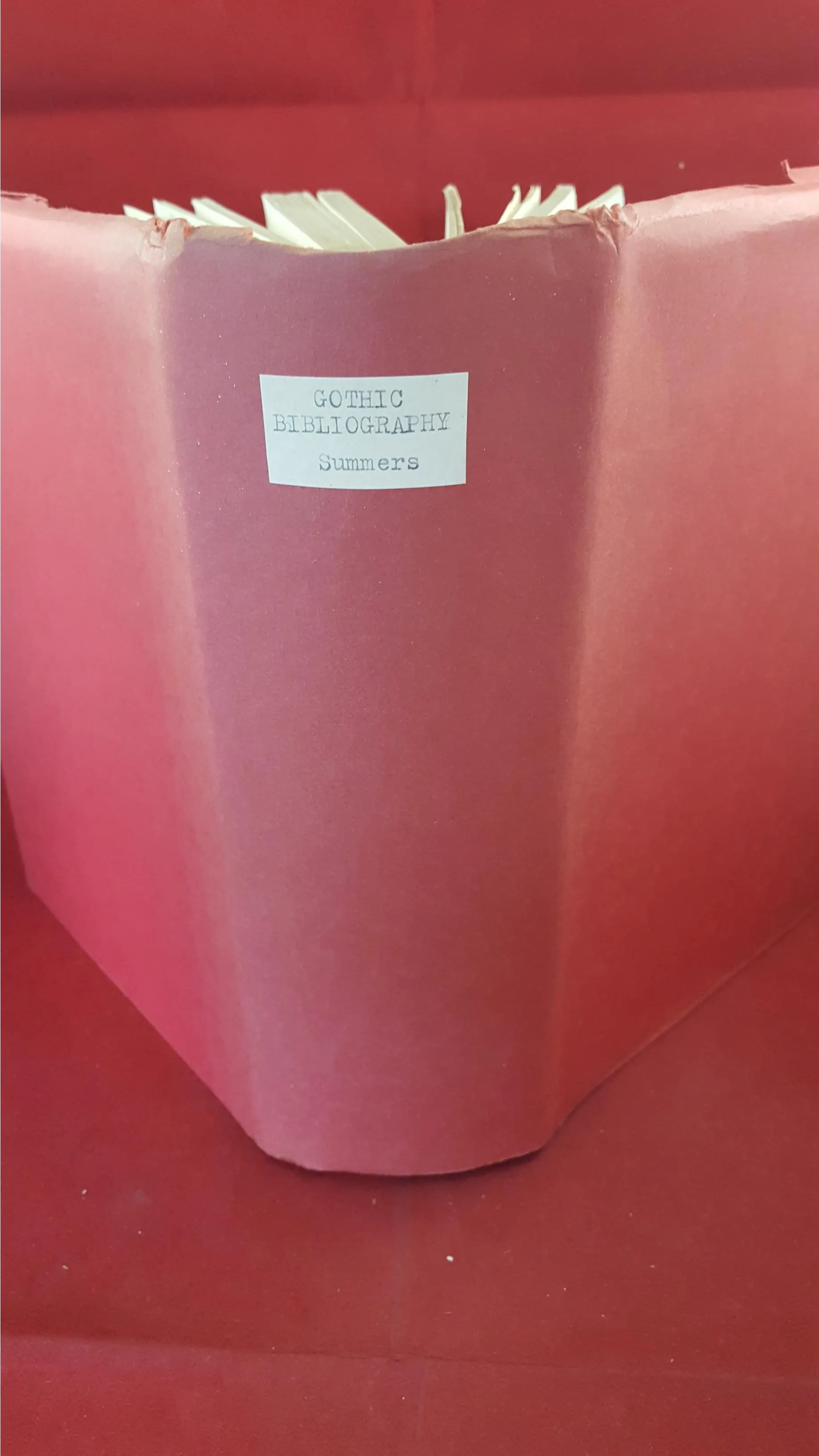 Montague Summers - A Gothic Bibliography, Fortune, 1941? Limited