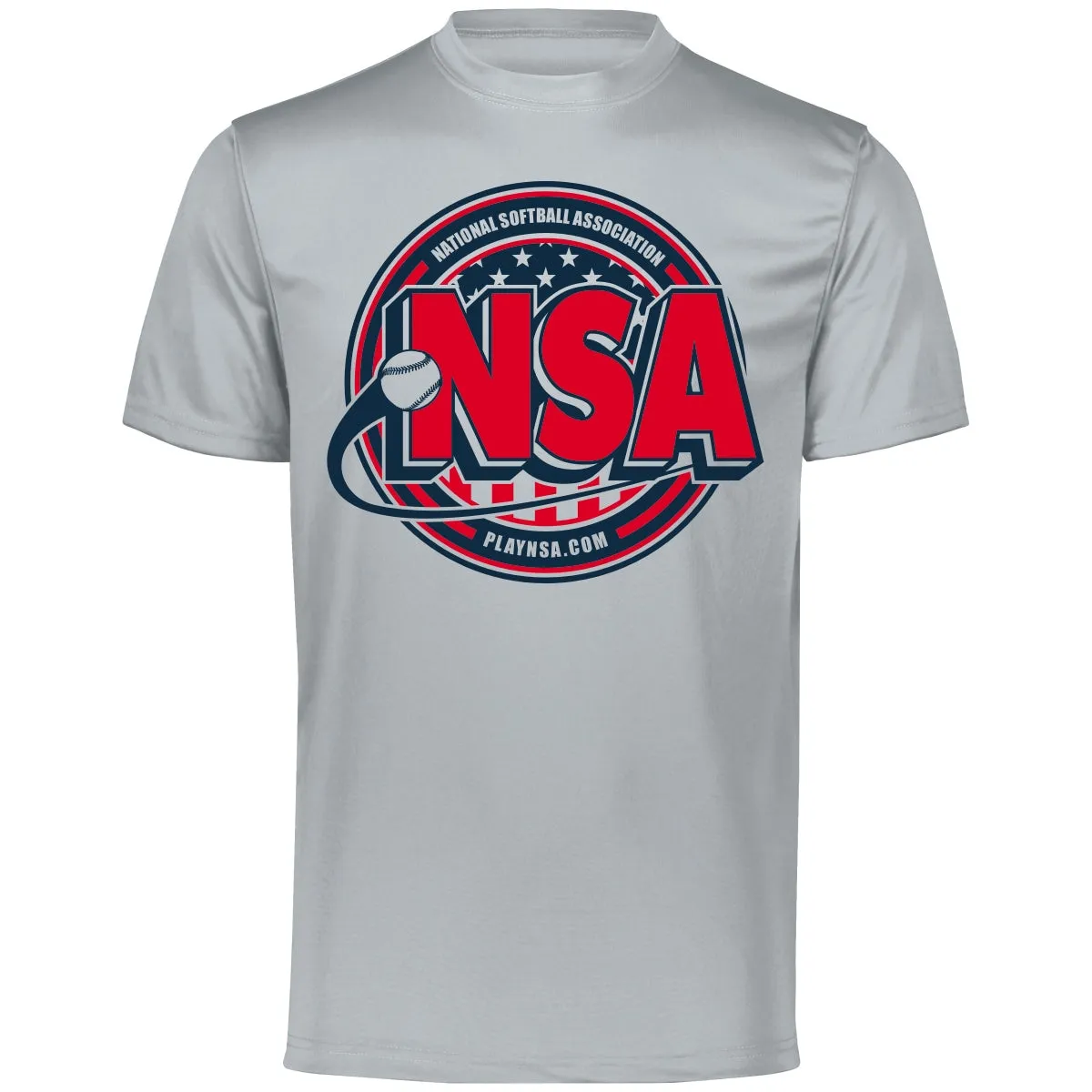 National Softball Association NSA Crest Dry Fit Short Sleeve Shirt