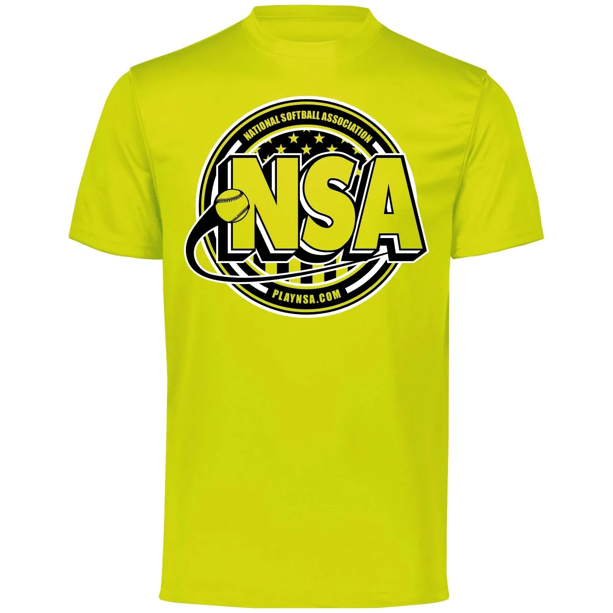 National Softball Association NSA Crest Dry Fit Short Sleeve Shirt