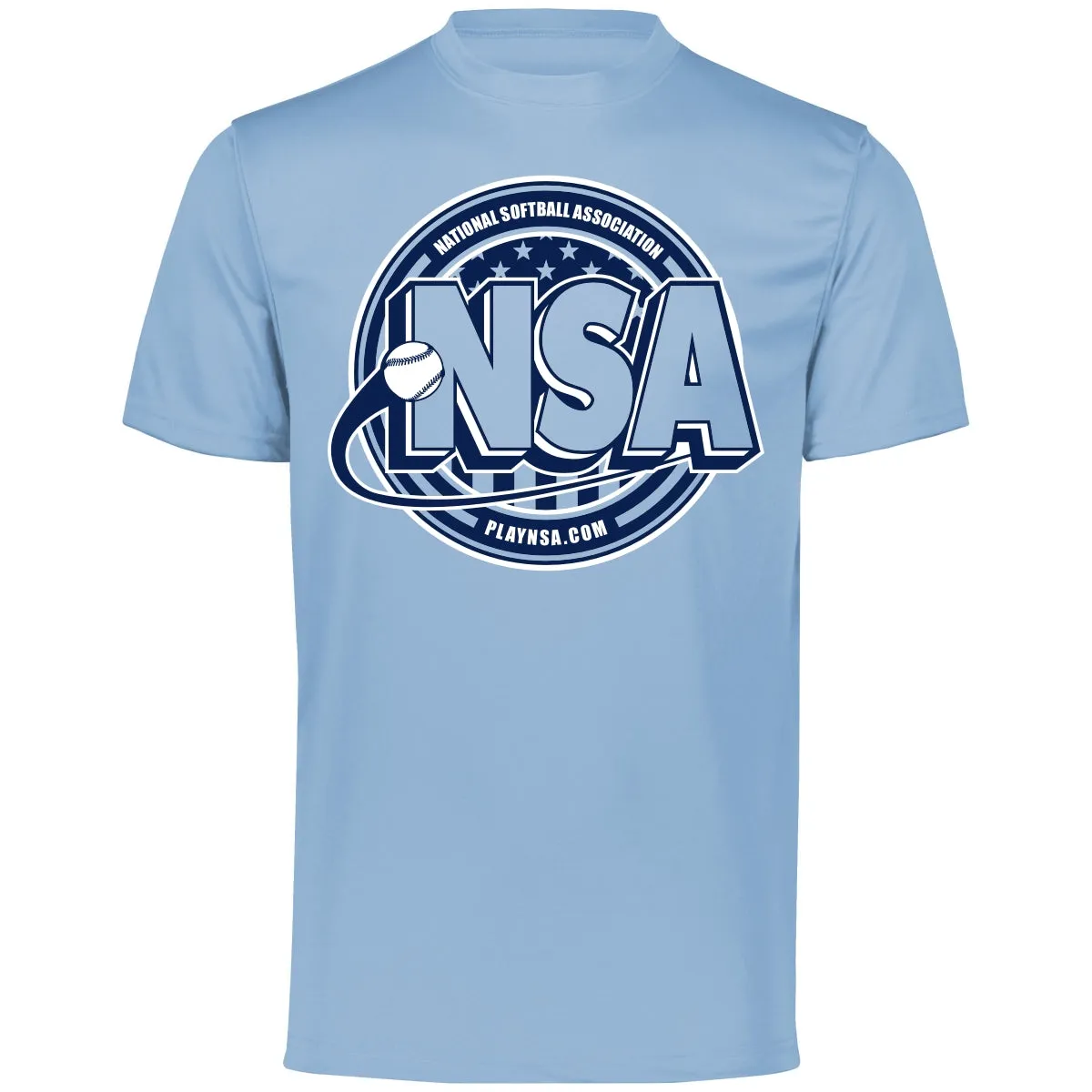 National Softball Association NSA Crest Dry Fit Short Sleeve Shirt