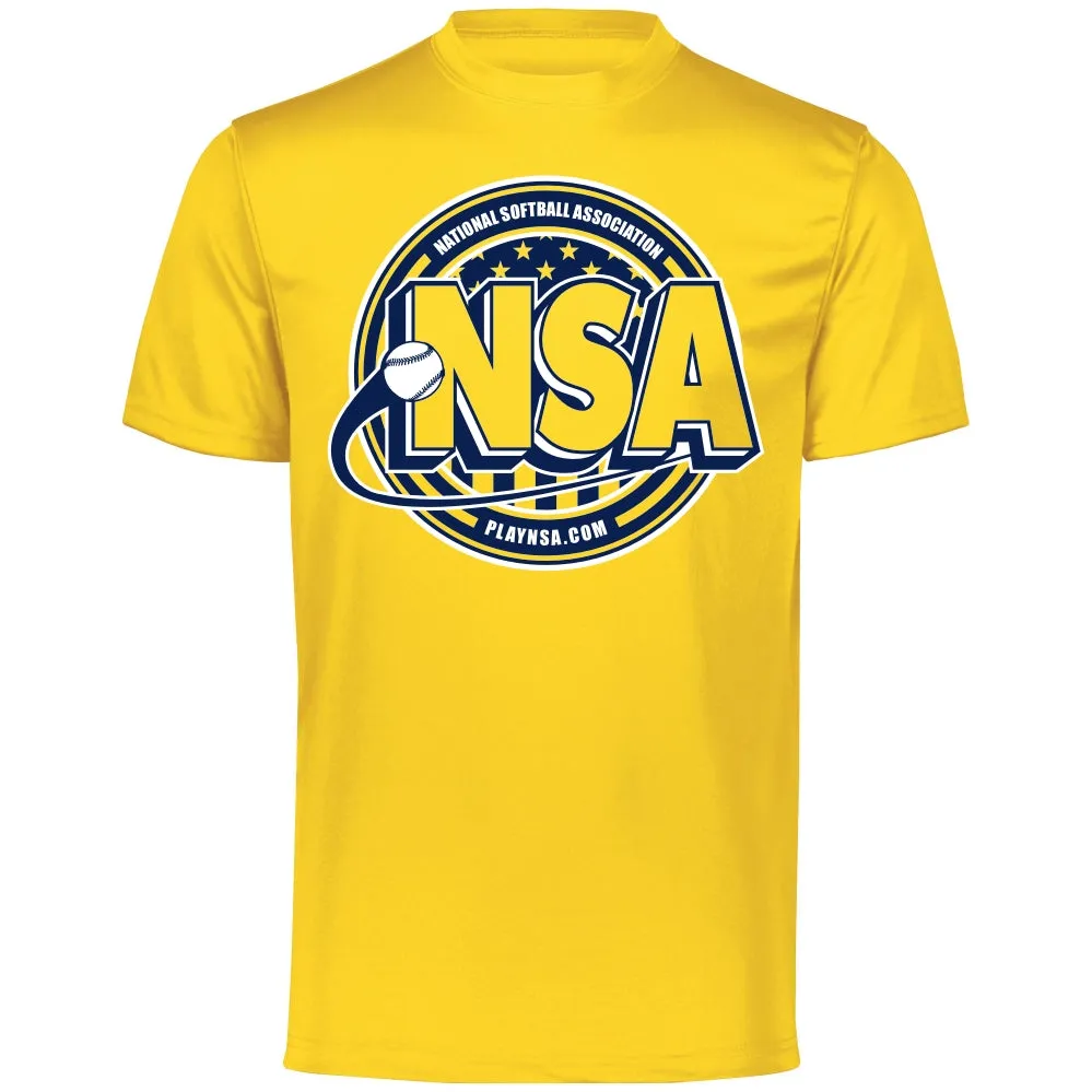 National Softball Association NSA Crest Dry Fit Short Sleeve Shirt
