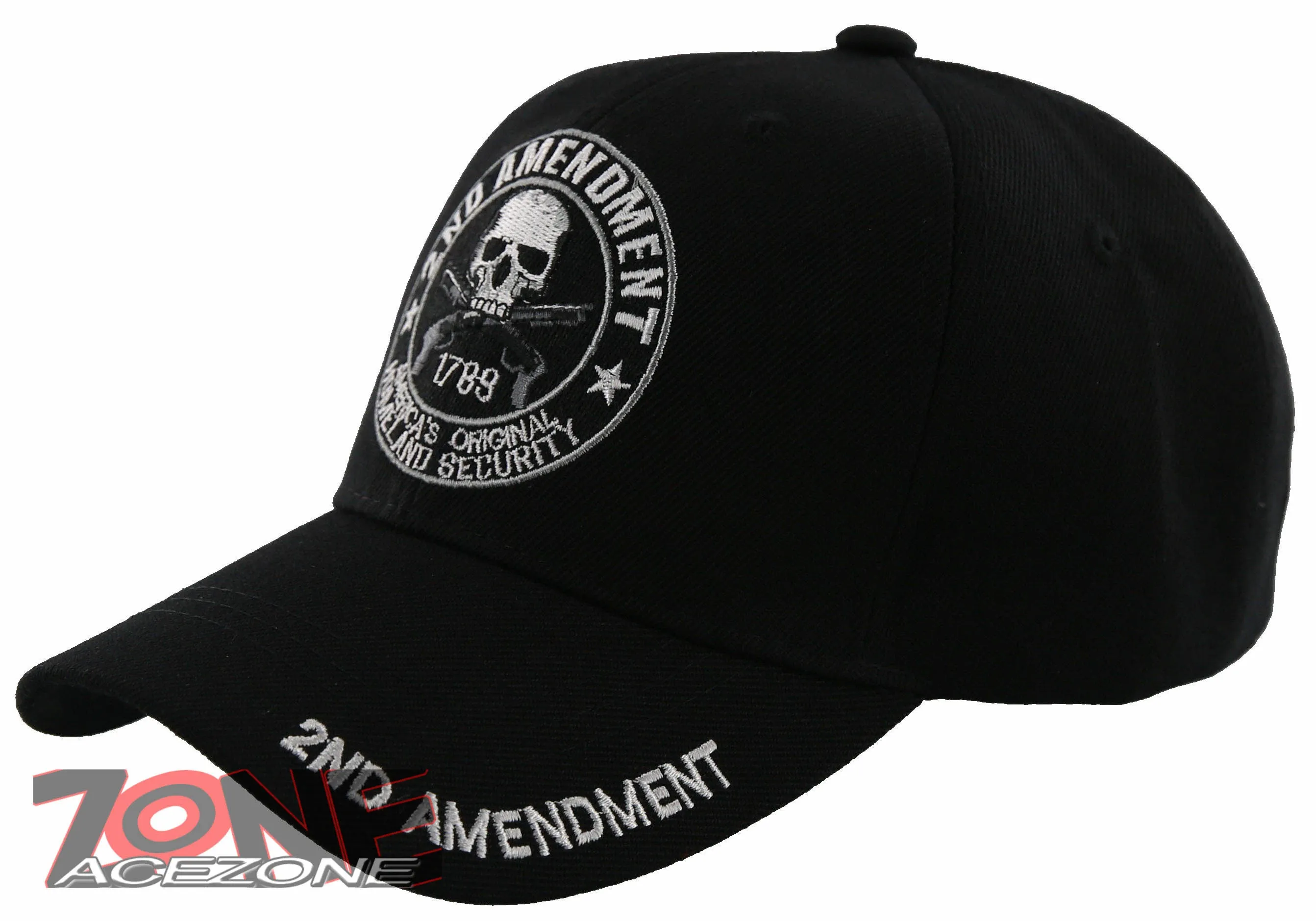 NEW! 2ND AMENDMENT HOMELAND SECURITY RIGHT TO BARE ARMS CAP HAT BLACK