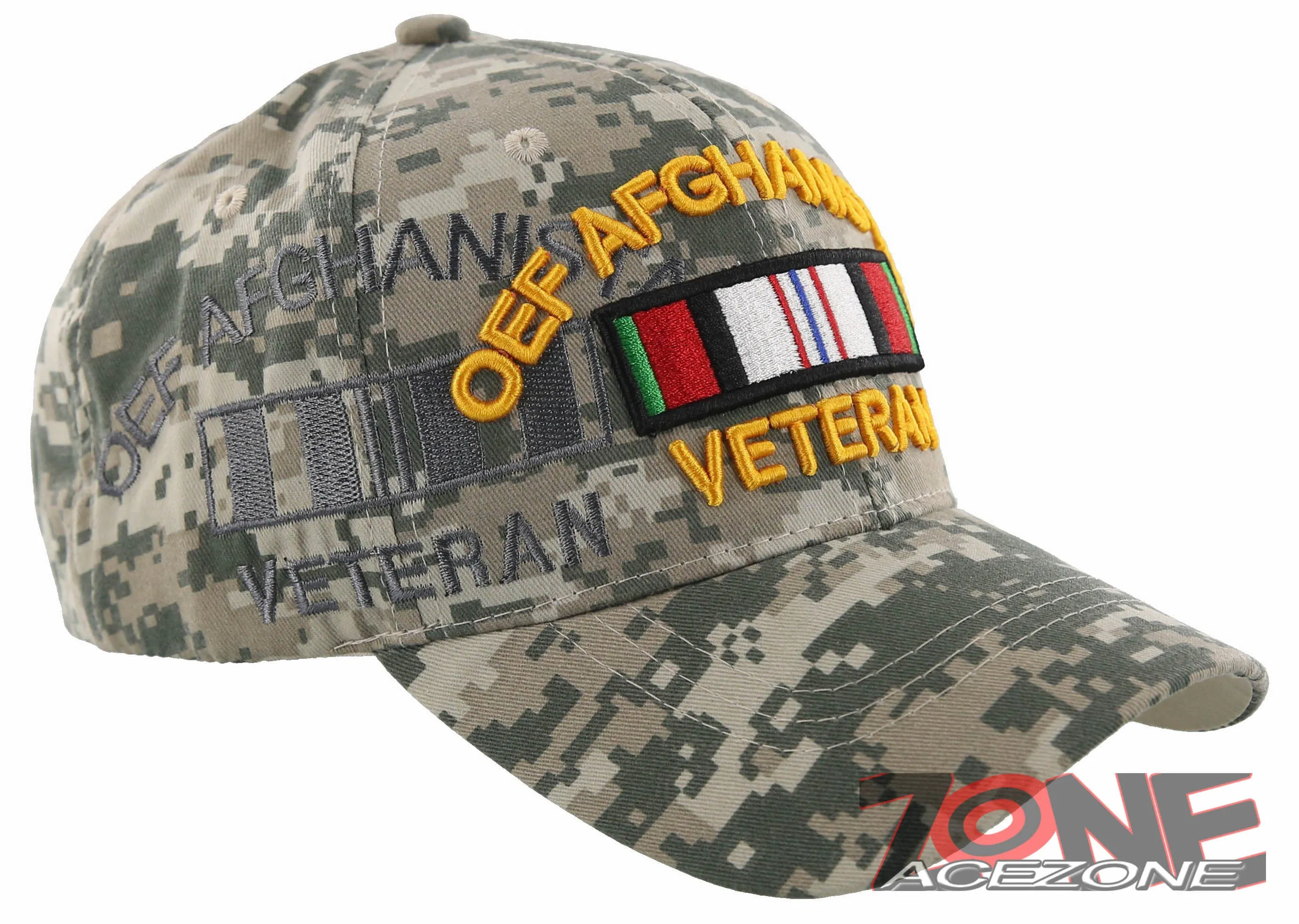 NEW! OEF AFGHANISTAN VETERAN BALL CAP HAT CAMO