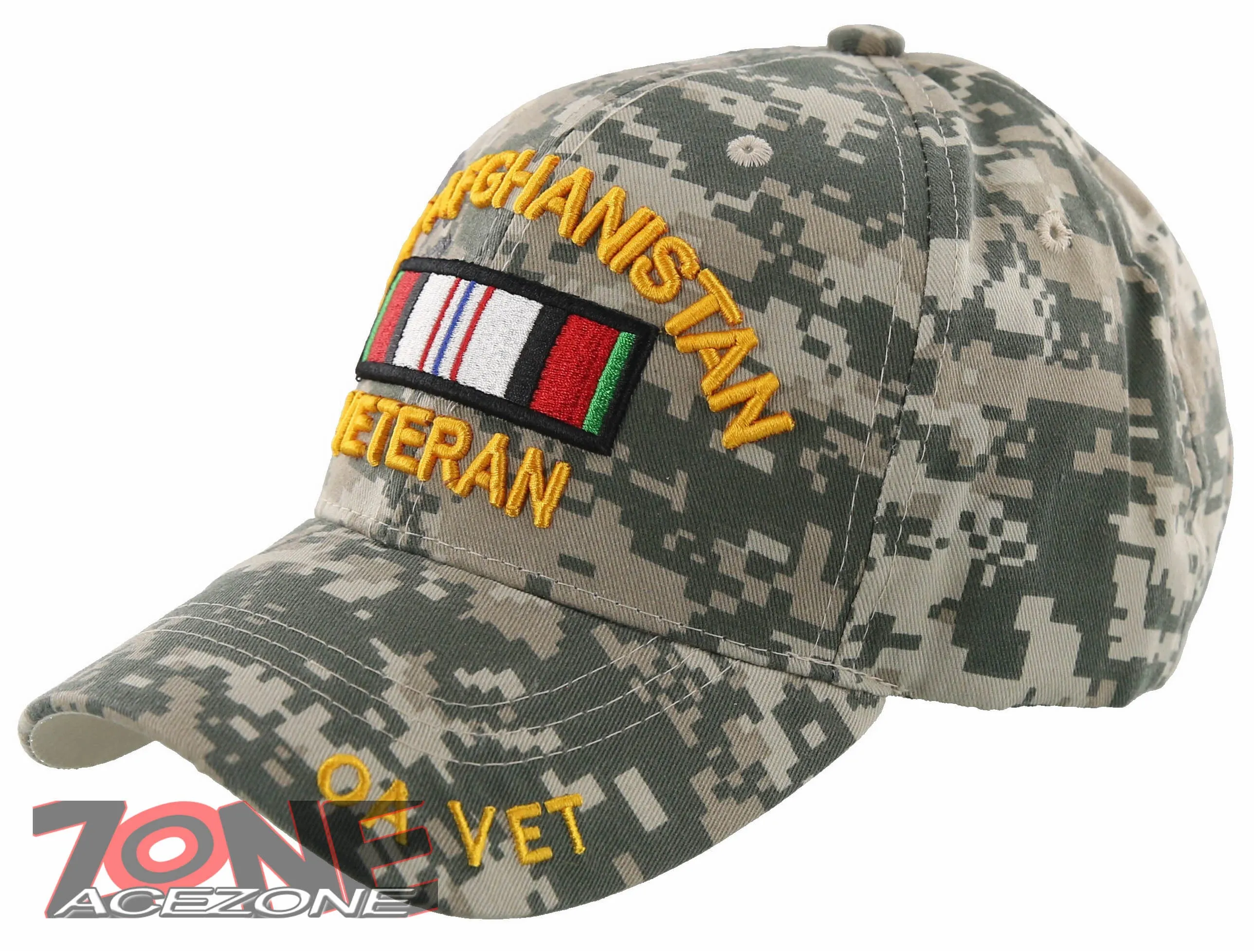 NEW! OEF AFGHANISTAN VETERAN BALL CAP HAT CAMO