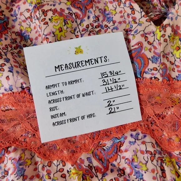 NWT!! Anthropologie FLOREAT Juniper Sleep Romper Floral Lace Paisley Lacey Small