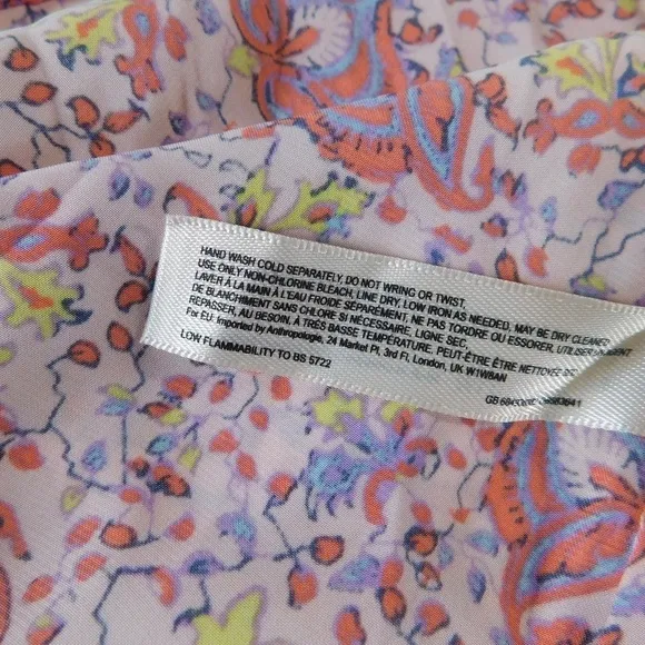 NWT!! Anthropologie FLOREAT Juniper Sleep Romper Floral Lace Paisley Lacey Small